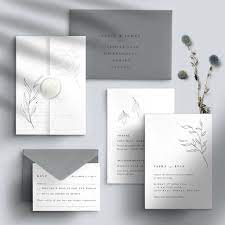 Are You Interested In Our Grey Wedding Invitation With Our Modern Calligra Minimalist Wedding Invitations Dreamy Wedding Invitations Wedding Invitation Design