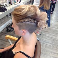 Undercut And Updo By Our Stylist Alison Half Shaved Hair Hair Styles Undercut Hairstyles