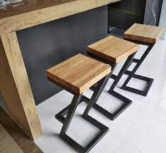 Modern Bar Stool Hocker Z Solid Industrial Loft Metal Furniture Design Welded Furniture Modern Bar Stools