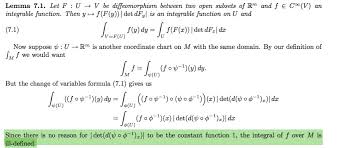 The Integral Of A Function On Manifold And Differential Form