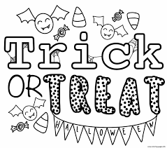 Take a look at this collection of halloween printables for some family fun activities. Trick Or Treat Halloween By Heather Hinson Coloring Pages Printable