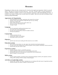 appendix a  sample resumes the