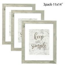 Alibaba.com offers 2645 mirror frames on wall products. Set Of 3 11x14 Wood Poster Picture Frame With Mat 8x10 Photo Frames Wall Decor Ebay