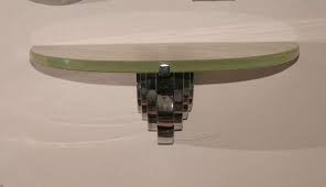 Art Deco Wall Mounted Console Table Shelf 1stdibs Com Wall Deco Console Table Table Shelves