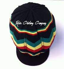 Knitted Rasta Hat Black Rasta Stripes Rasta Clothes Rasta Bandana Beanie