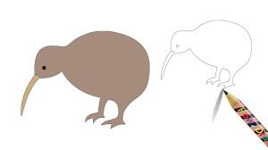 How To Draw A Kiwi Bird Easy Drawing Coloring Youtube Try these easy drawing ideas for cool stuff, step by step tutorials for learning how to draw a car, face, flowers, people easy drawing ideas with tutorials.