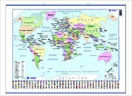 Mapa mundi (mapa do mundo) é uma planificação da superfície do globo terrestre, com os dois hemisférios projetados lado a lado, unidos pelo meridiano de greenwich. Mapamundi Politico Mapas Mini Murales Spanish Edition Edigol Ediciones 9788485406746 Amazon Com Books