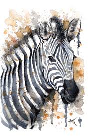 Zebra Print Of My Original Watercolor Painting Of A Zebra Art Animal Illustration Home Decor Nursery Gift Wildlife Wall Art In 2020 Original Watercolors Original Watercolor Painting Watercolor Paintings