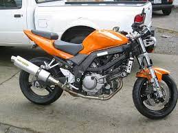 Orange Sv650 Motorcycle Bike Riding