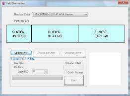 Most if not *all 5.0 releases in their various forms seem to like to see sd cards formatted with the fat32. Fat32 Formatter 1 1 Download Free Fat32 Formatter Exe