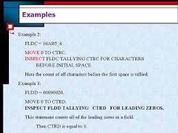Reference modification is very useful for referencing a component. Ibm Mainframes Cobol Training Class7 Introduction To Strings