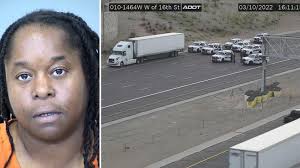 Phoenix police use pepper balls to get woman out of stolen semi-truck