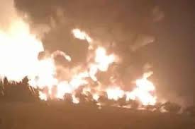 Lokasi kebakaran kilang minyak pertamina balongan, indramayu, jawa barat (foto: 0i6rfv4a7ffxzm