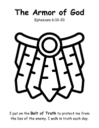 Free coloring page from sermons4kids.com. Armor Of God Victory Kids