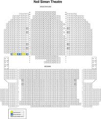 Logical Neil Simon Theatre Seating Chart Neil Simon Theatre