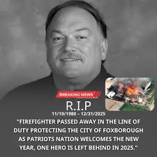 New England Patriots firefighter dies in line of duty