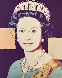 ANDY WARHOL "queen Elizabeth" Dark Purple Trial Screenprint- Diamond Dust  39 1/2 X 31 1/2"- Museum Quality- Shipped Flat