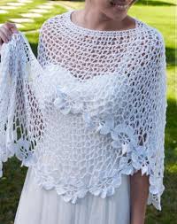 Patterns > yarnspirations and 1 more. White Flower Shawl Made From Extra Fine Weight Mercerized Cotton Prom Wedding Extra Long Shawl Crochet Shawl Pattern Free Crochet Shawl Free Crochet Shawl