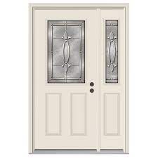 Free shipping on orders over $25 shipped by amazon. Jeld Wen 50 In X 80 In 1 2 Lite Blakely Primed Steel Prehung Left Hand Inswing Front Door With Right Hand Sidelite B67071 The Home Depot