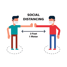Social Distancing Di 2020 Ilustrasi Vektor Cv Kreatif Kartun