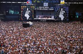 Live at wembley stadium, 13th july 1985 — queen. When Was Live Aid Who Was In The Lineup And How Much Did They Raise Metro News