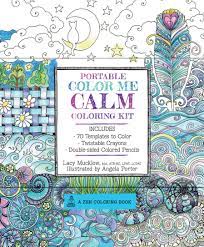 The bag is perfect size not to heavy and just so cute! Portable Color Me Calm Coloring Kit Includes Book Colored Pencils And Twistable Crayons A Zen Coloring Book 6 Mucklow Lacy Porter Angela 9781631061837 Amazon Com Books