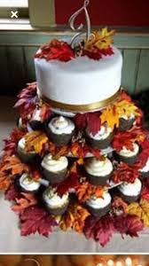 Pin By Carolyn Gibson On Wedding Fall Wedding Cupcakes Fall Wedding Cakes Wedding Cakes With Cupcakes