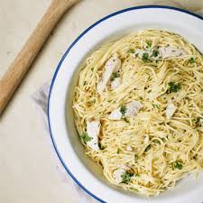 The fresh flavor burst of lemon perfectly accents the chicken and angel hair pasta in this quick and easy dish. Chicken Lemon Herbs Angel Hair Pasta Pasta Recipes Buitoni