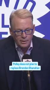 MLSE CEO Keith Pelley discusses the decision not to replace Brendan  Shanahan, and explains that the potential for Brad Treliving’s role to grow  is a decision to be made down the road.