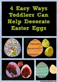 The spring decorating experts at hgtv.com share 50 easter decorating ideas to brighten up your home indoors and out. 4 Easy Ways Toddlers Can Help Decorate Paper Easter Eggs Danya Banya