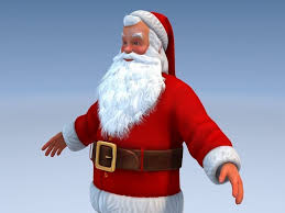 Santa Claus Rigged 3d Model In 2020 Santa Claus Model 3d Model