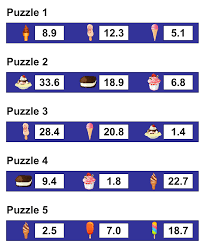 Add fun and games to this important subject and soon you'll be hearing i love math. add fun and games to this important subject and soon you'll be hearing i love math. little kids naturally love counting, sorting, doing puzzles, and dis. Super Math Puzzles Pyramid Decimals Solution Math Playground