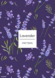 Download Premium Vector Of Hand Drawn Lavender Flower Pattern 421578 Flower Pattern Design Lavender Flowers How To Draw Hands
