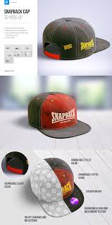 Snapback Cap 3d Mockup In 2020 Mockup Graphic Design Resources Cap