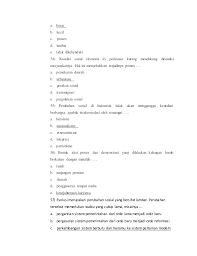 Kumpulan Soal Peruahan Sosial