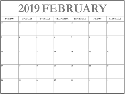 February 2019 Calendar A4 Printable Template December 2018 Calendar February 2019 Calenda August Calendar Printable Blank Calendar Printable Calendar Template