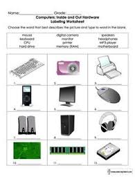 Parts Of A Computer Worksheet For Grades K 6 Computer Teacher Computer Lessons Teaching Computers