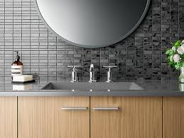 Featuring a straight bar style and modern appearance, this drawer pull brings understated style to your bath or powder room, blending in beautifully. K 14410 3 Purist Widespread Sink Faucet With Low Cross Handles Kohler