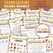 This printable trivia game, similar to the tv show jeopardy, . Printable Thanksgiving Games Fall Entertaining Partyideapros Com