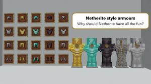 The fact it won't burn in fire or lava is really nice though. Netherite Style Armours Minecraft Texture Pack