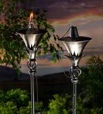 The assorted iron garden torch provided by us is specifically designed in accordance to meet varied. Steel Garden Torches Set Of 2 Copper Plowhearth