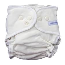 sustainablebabyish organic fleece fitted diaper small natural