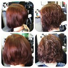 A Line Haircut Before Amp After Perm Body Wave Perm Spiral Perm Short Hair Permed Hairstyles