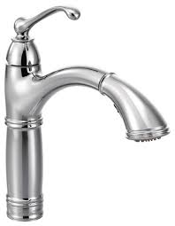 Save on the moen 7825 from build.com. Moen Brantford 1 Handle High Arc Pullout Kitchen Faucet Traditional Kitchen Faucets By Bath1 Houzz