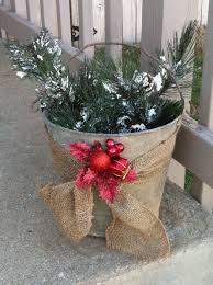Galvanized Bucket Xmas Decorations Christmas Decorations Christmas Crafts