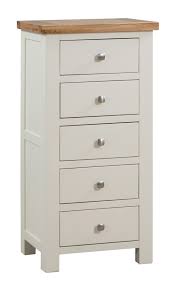 The bracket feet joining exceptional apron. Dorset Painted 5 Drawer Tall Slim Chest