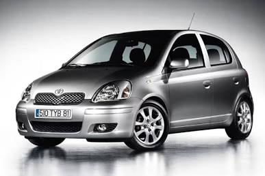 2005 Toyota Yaris (XP10) First Generation exterior profile, AI generated