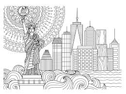 25 big apple sites to color (dover coloring books). New York City Coloring Pages Buildings For Kids To Print Skyline Free Printable Slavyanka Fundacion Luchadoresav