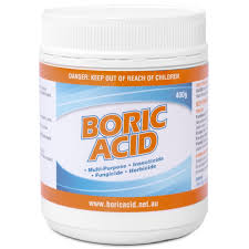 Boric acid, borates and perborates have been used as mild antiseptics or bacteriostats in eyewashes, mouthwashes, burn dressings, and diaper rash powders. Boric Acid Powder 400g Boric Acid