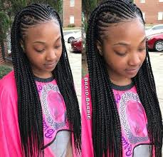 Cute Braids Cornrow Hairstyle Protective Style These Are Box Braids In The Back With Feed Cornrow Hairstyles Braided Cornrow Hairstyles Natural Hair Styles